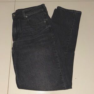 American Eagle Black Mom Jeans Short